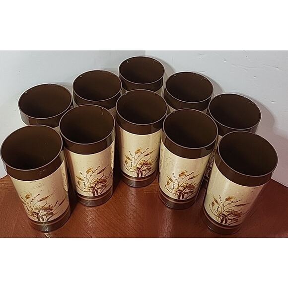 Vintage 1982 Thermo-serve Tumblers Lot Of 10 MCM Camping Outdoors - Picture 5 of 8